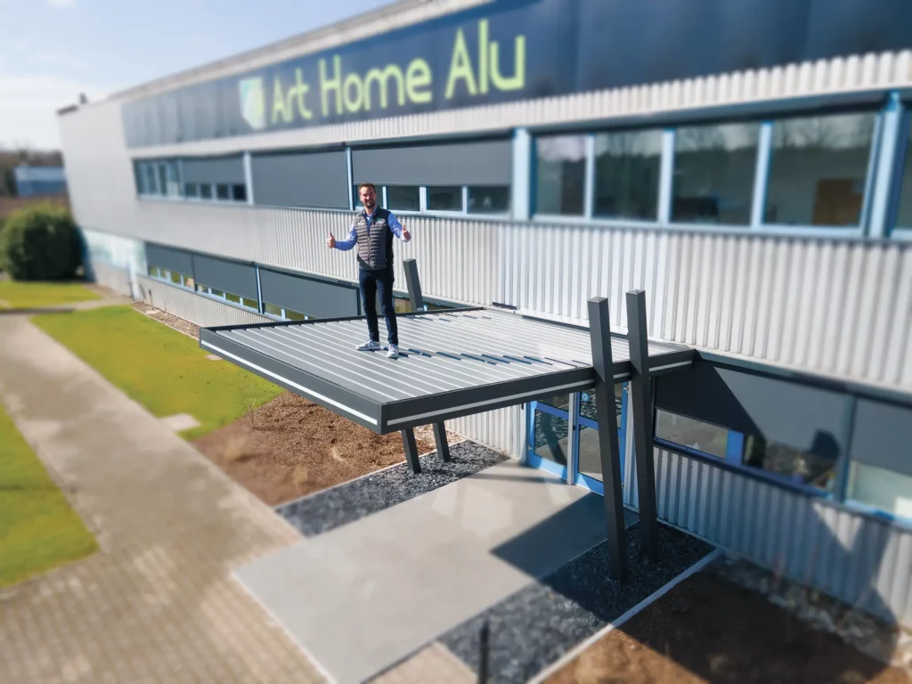 siege de art home alu avec pergola bioclimatique